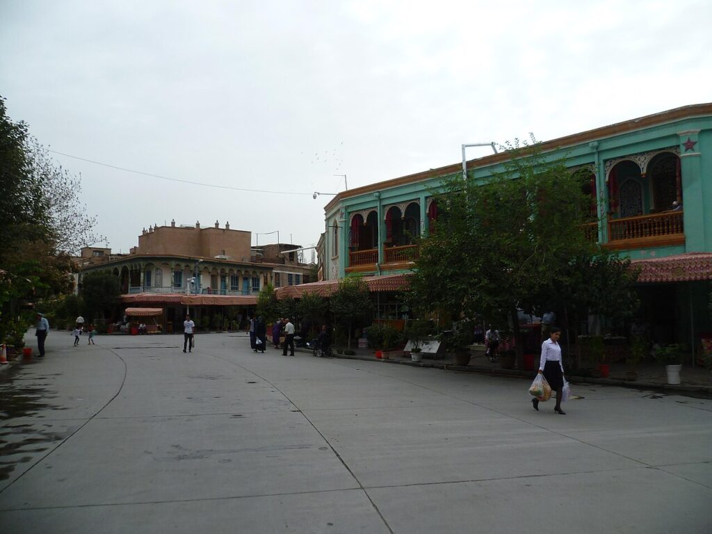 Mud-brick alleyways of Kashgar Old Town