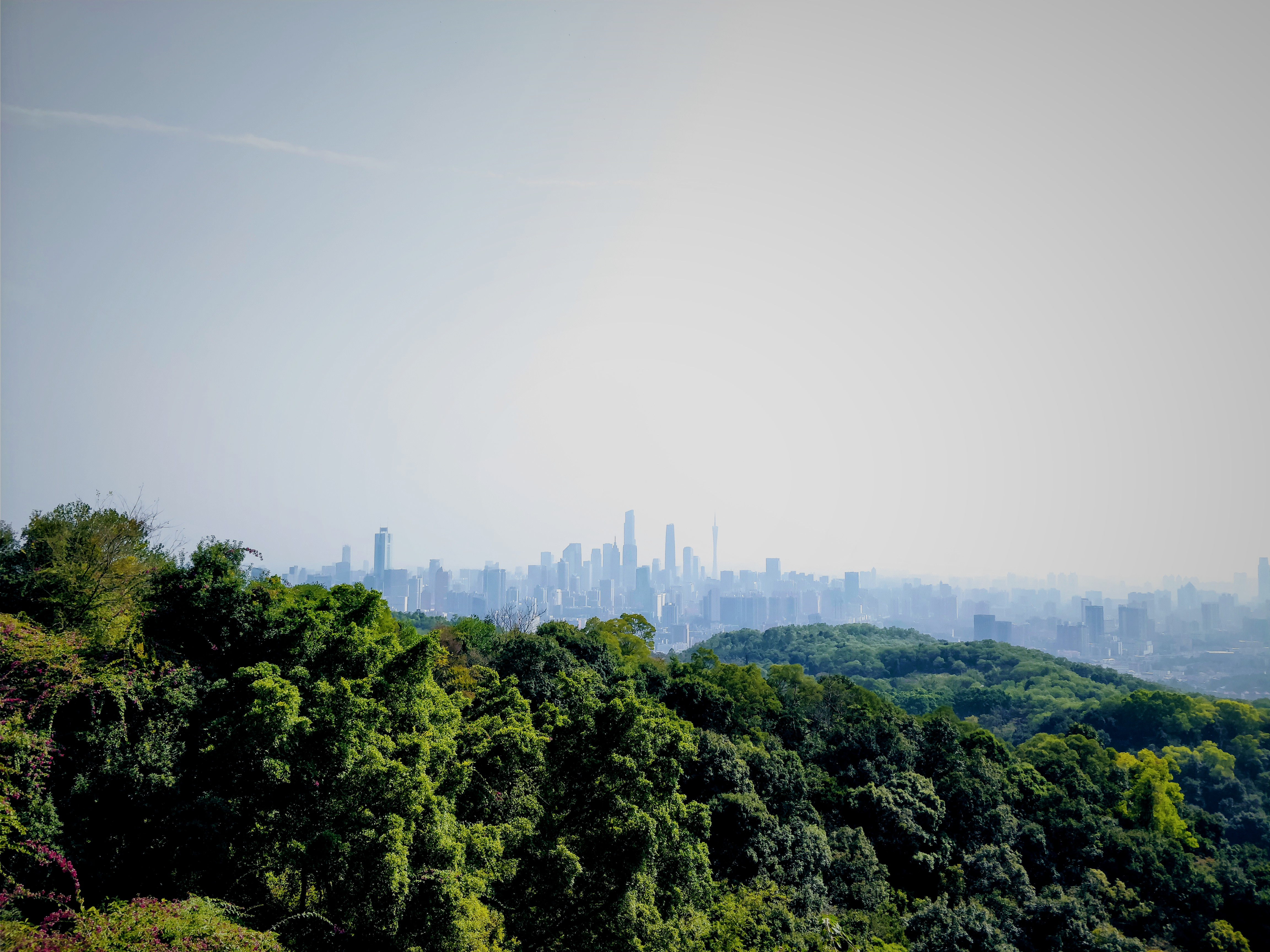 Guangzhou Verdant subtropical ridges of Baiyun Mountain in Guangzhou