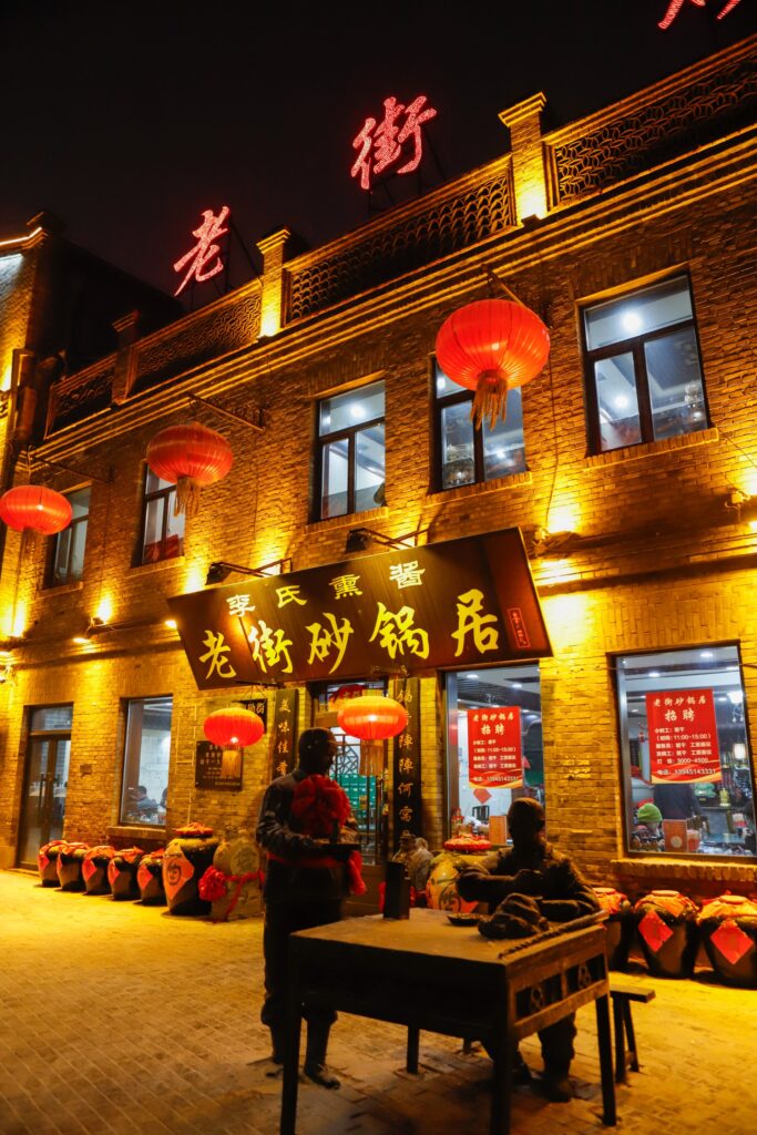 Chinese Baroque facades in the Lao Daowai historic district of Harbin