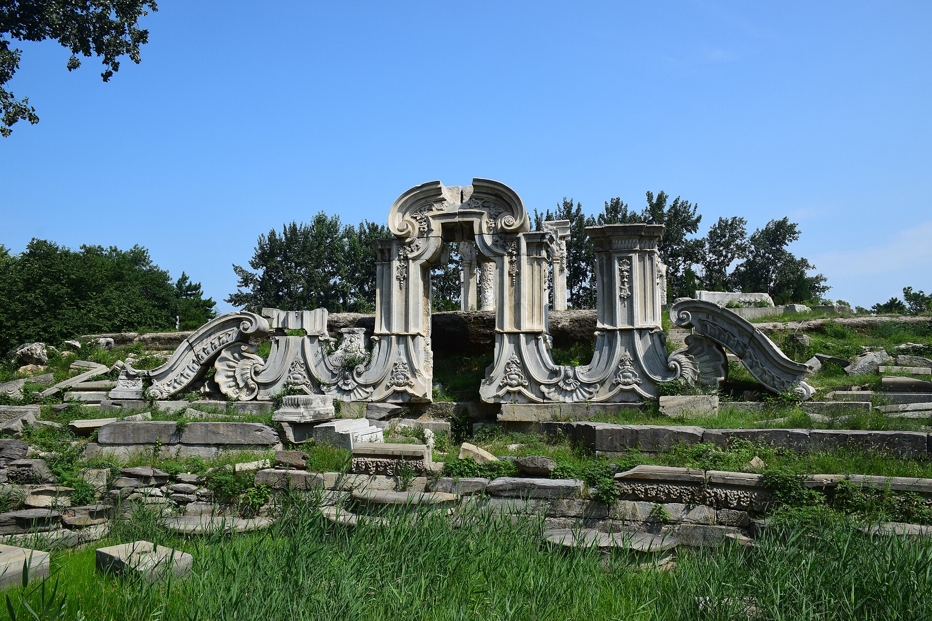 Beijing Ruins of Dashuifa at Yuanmingyuan in Beijing