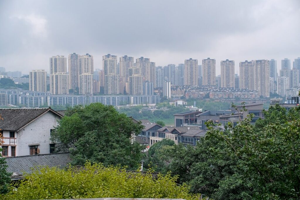 Chongqing View of the Ciqikou old town and riverside area in Chongqing