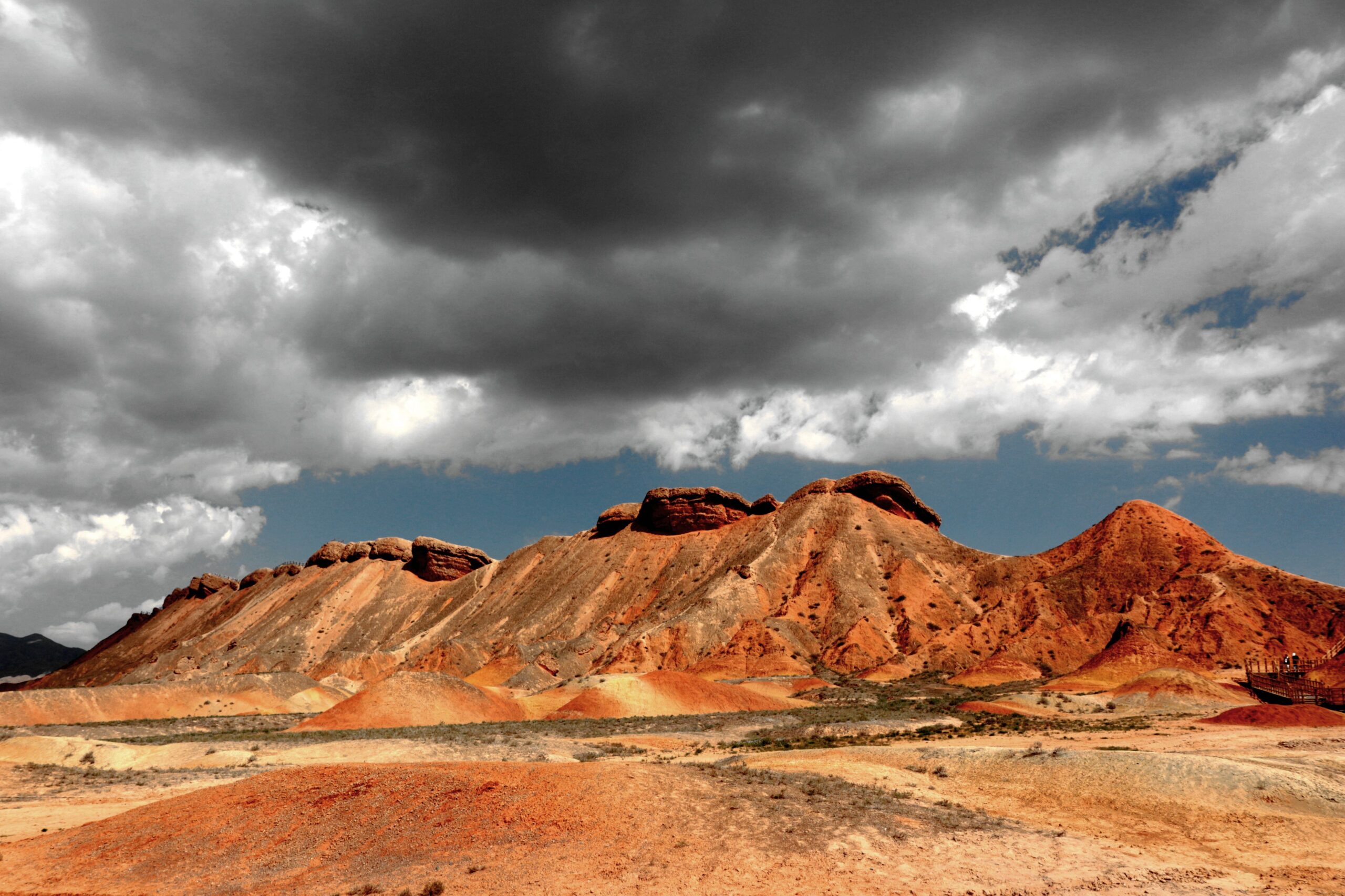 Zhangye Danxia colorful striped rock formations